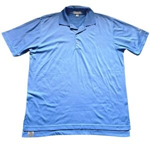 Peter Millar Summer Comfort Golf Polo Shirt Mens Medium Blue Sz M‎